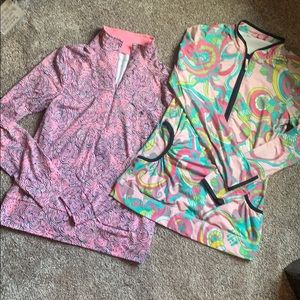 Lilly Pulitzer 1/4 zip Luxletic tops